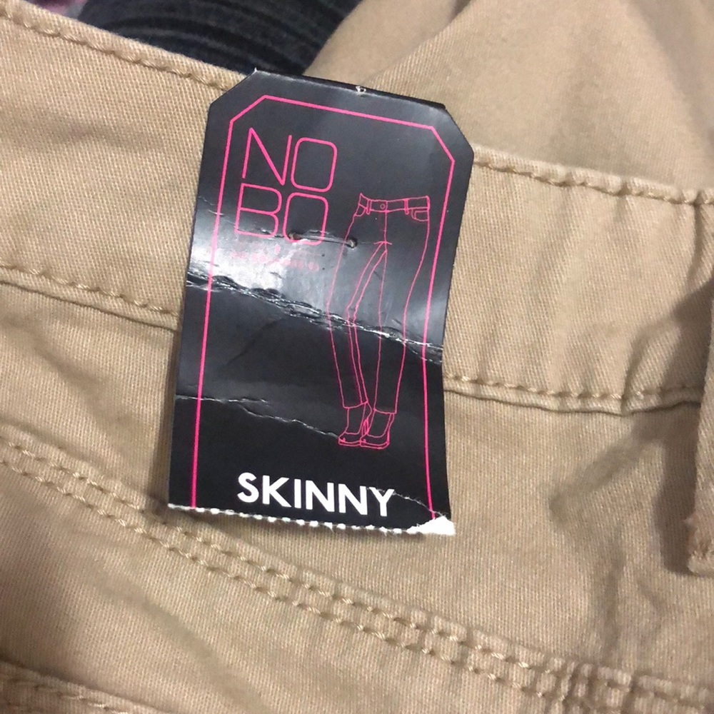SKINNY TAN PANTS